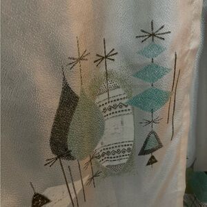 Vintage and Pre-loved 50’s Atomic Fiberglass Pinch Pleat Curtains - 4 Panels